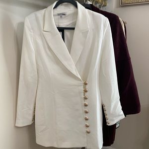 White blazer dress